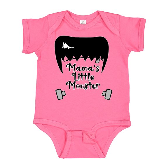 Inktastic Halloween Mama's Little Monster Frankenstein Boys or Girls Baby Bodysuit