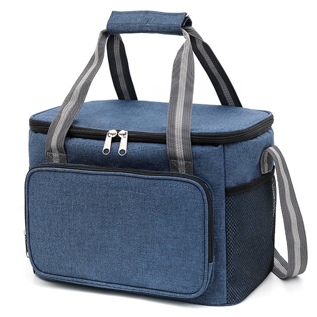 Bolsa de aislamiento portátil de tela Oxford, bolsa de hielo para exteriores, bolsa de mano de gran capacidad