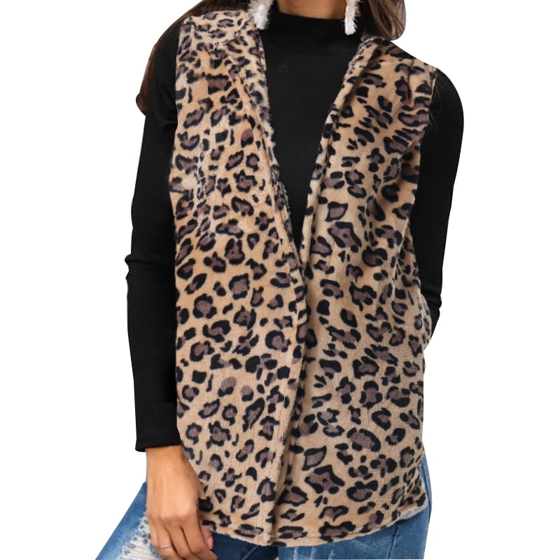 leopard print zip up hoodie