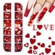 thumbnail image 3 of 12 rejillas para decoración de uñas, purpurina, lentejuelas, corazón rojo, copos, dijes, Día de San Valentín, accesorios para uñas, vacaciones, manicura, 3 of 4