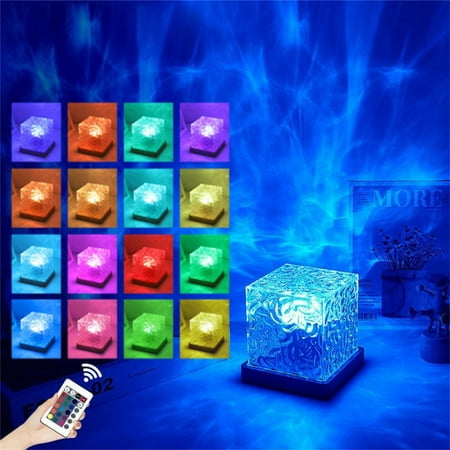 

ZBFJINX Squaral Water Dynamic Projection Atmosphere Lamp