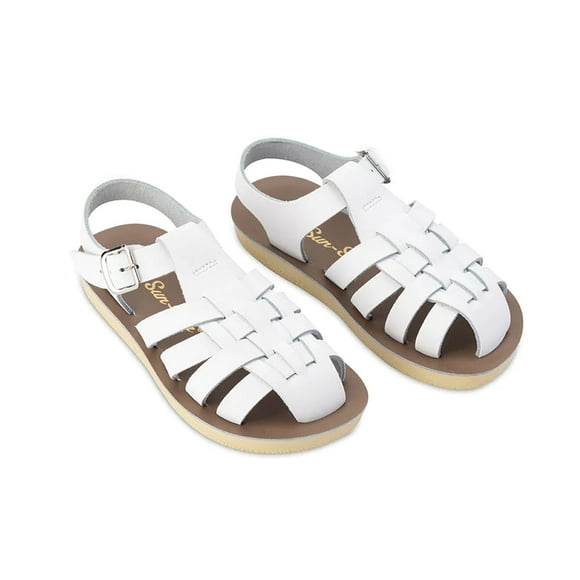 Salt Water Sandals Sun-San Sailor White - Kids size Toddler 8