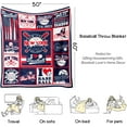 thumbnail image 5 of Baseball Blankets Gifts for Boys Men All Ages,Baseball Team Gifts Who Love Baseball Player/Lover Baseball Team/Fan,Warm Cozy Soft Flannel Throw Blanket Baseball Gifts for Coach 60x 50Baseball7, 5 of 6