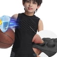 thumbnail image 3 of Youth Compression Shirt Vest, Anti Collision Baseball Chest Protector Shirt, Padded Rib Protector for Football Basketball, 3 of 7