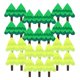 thumbnail image 2 of Happy Birthday Cake Toppers Tree Shape Multilayer Design Green Yellow 14x6x0.1cm Decoration for Birthdays 30Pcs, 2 of 2