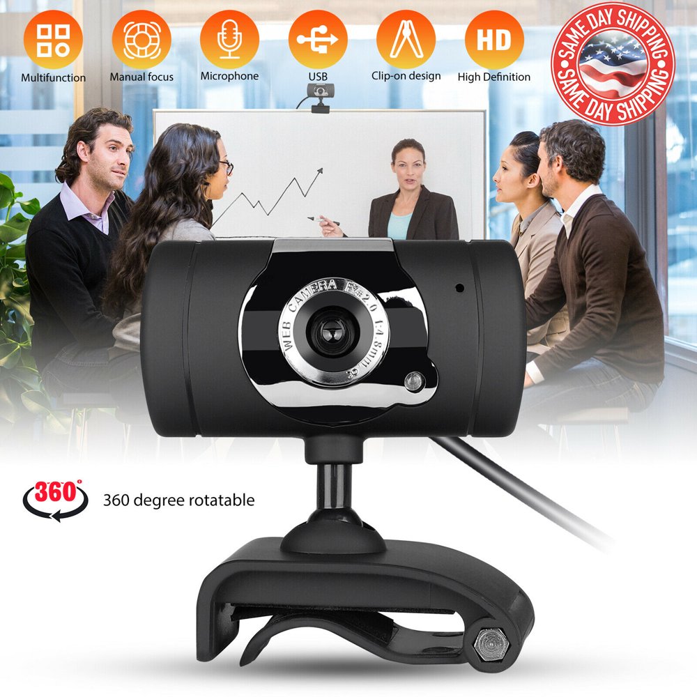 cam Auto White Balance & Color Correction  Camera w/Mic For