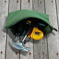 thumbnail image 4 of Bolsa de herramientas de lona de 4 piezas, bolsa de herramientas resistente con cremallera, bolsa organizadora de almacenamiento de herramientas multiusos, verde militar, 4 of 5