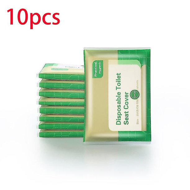 5 paquetes 50 unids/lote cubierta de asiento de inodoro desechable 100% impermeable seguridad viaje/accesorios de ba?o para acampar estera portátil