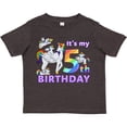 thumbnail image 3 of Inktastic It's My 5th Birthday Unicorn Boys or Girls Toddler T-Shirt, 3 of 5
