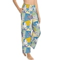 thumbnail image 2 of Uemuo Cute Poodle Dog Pattern Women's Wide Leg Palazzo Lounge Pants with Pockets Light Weight Loose Comfy Casual Pajama Pants-Small, 2 of 9