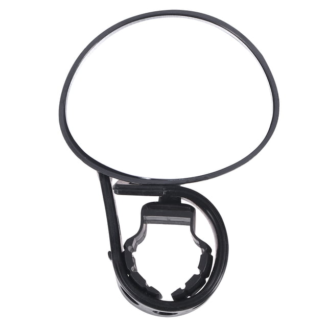 EeaseCA 1pc Oval Bike Rearview Mirrors Cycling MTB Road Handlebar Rearview Mirror Safe Mirror Accessories (Black)