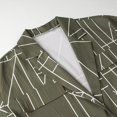 thumbnail image 4 of HH TRAF 2024 Otoño Mujeres Army Green Geometric Plaid Print Loose Blazer Top Mujer Solapa Manga Larga Bolsillo Delantero Chic Blazer, 4 of 4