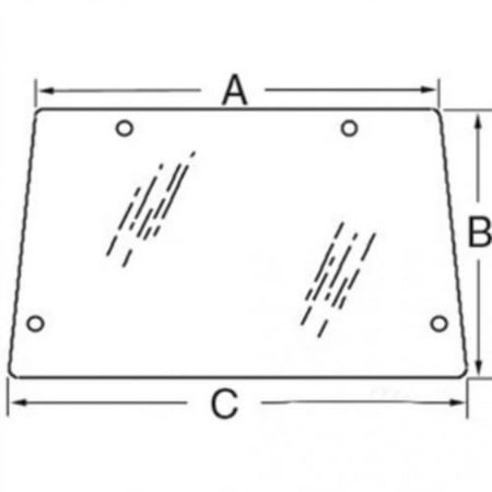 Bv Cab - Cab Glass - Side Window RH or LH, New, John Deere, L57980