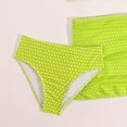 thumbnail image 4 of OYXSER Girls Tankini Swimsuit 2 Piece Bathing Suit for Teens Cute Bikini Swimwearwith Cover Ups Beach Skirt, Green 7-8Y, 4 of 6