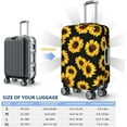 thumbnail image 3 of ONLY COVER, NOT INCLUDING THE SUITCASE Travel Luggage Cover Autumn Sunflowers Suitcase Protector Washable Baggage Covers XL(for 29-32 inch luggage), 3 of 6