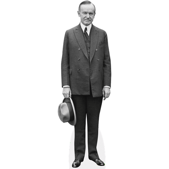 Calvin Coolidge (BW) Lifesize Cardboard Cutout Standee