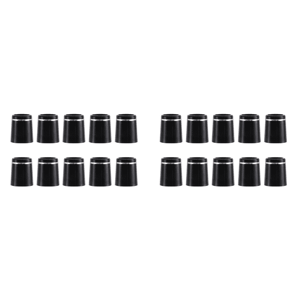 20 Pcs Golf Ferrules 9.3X16X13.6MM Shaft Sleeve Adapter Golf Shafts Accessories Equipment,20 x Golf Ferrules,Black
