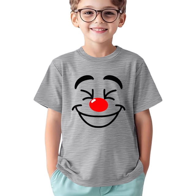 T-shirts et Chemises pour Enfants - T-Shirt à Col Rond à Manches Courtes Confortable avec Imprimé pour Filles, Tenue de Sport Décontractée pour Actives