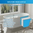 thumbnail image 2 of ANGELES HOME 67" Acrylic Freestanding Bathtub Contemporary Soaking Tub with Chrome Bathtub Drain and Groove overflow, 2 of 11