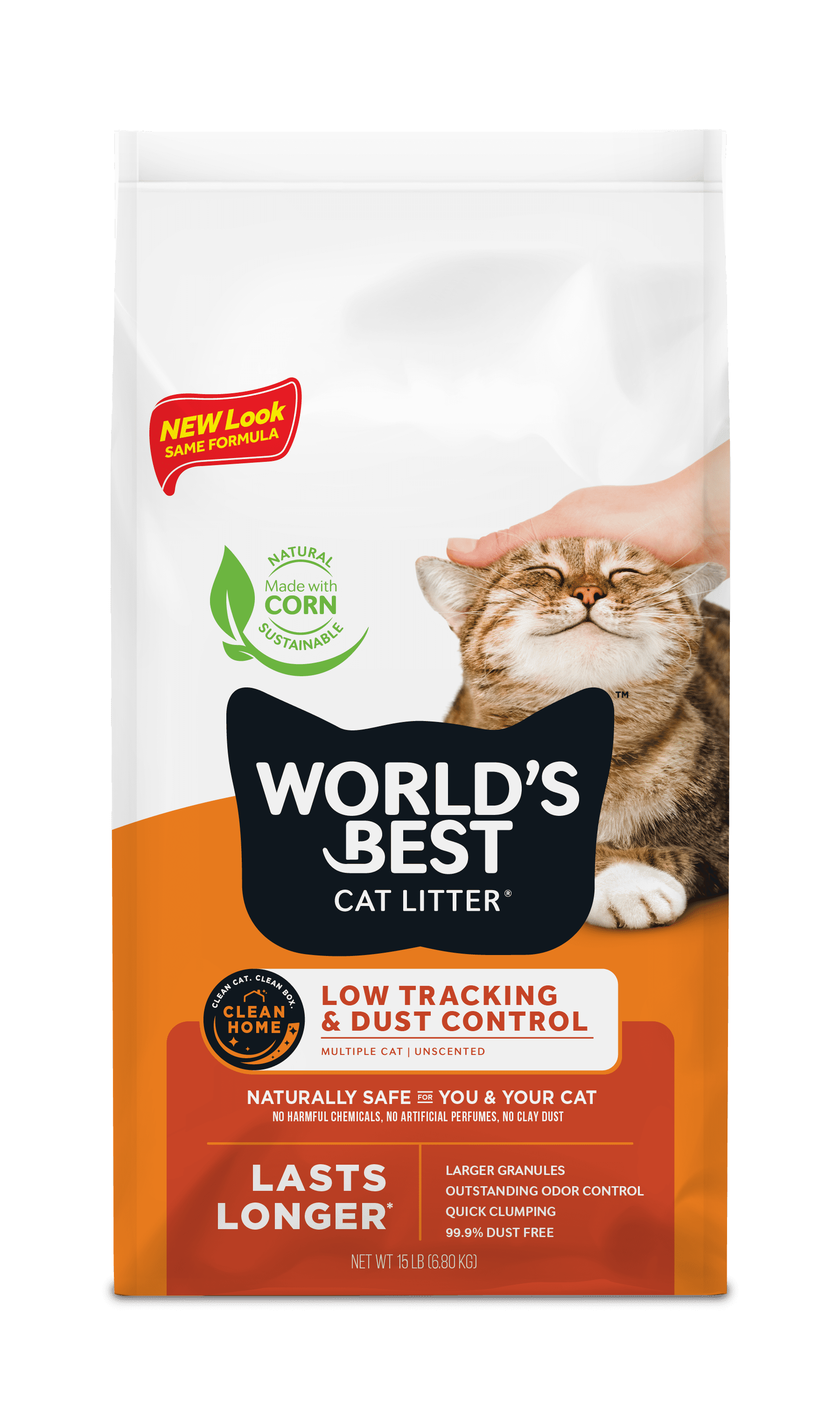 World s Best Natural Long Lasting Lotus Blossom Scented Cat Litter 15 LB Walmart