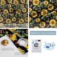 thumbnail image 2 of Sunflowers Blackout Curtains for Bedroom, Farmhouse Botanical Blossom Florals Butterfly Thermal Insulated Kitchen Drapes with Grommets, Light Blocking Window Treatment, 2 Panels 52" x 63", 2 of 7