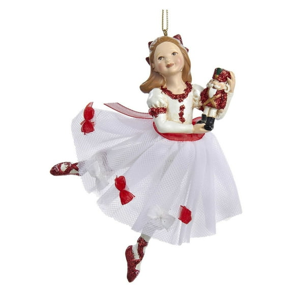 Kurt Adler 5.5 in. Resin Clara Nutcracker Suite Ornament