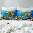 thumbnail image 4 of Erosebridal Sea Turtle Sheet Set Twin,Underwtaer World Bedding Sets Twin Size,Ocean Theme Decor,Breathable,3pcs, 4 of 7