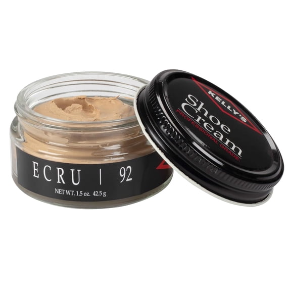 Kelly’s Shoe Polish Cream (1.5 oz Ecru) – Professional Leather Care, Restores Color, Conditions & Shines Smooth Leather Shoes and Boots