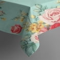 thumbnail image 3 of Pioneer Flower Floral Print Pattern Rectangle Tablecloth 60"x84",Waterproof Polyester Rectangle Table Cloth, Wipeable Spillproof Polyester Tablecloth for Dining, Camping, Indoor and Outdoor, 3 of 5