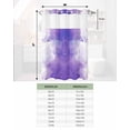 thumbnail image 6 of No Hook Shower Curtain with Snap in Liner, Purple and White Ombre Cloud Abstract Art Watercolor Hotel Shower Curtains for Bathroom, Washable Shower Curtain Liner Set with Mesh Top Window, 66"x72", 6 of 6