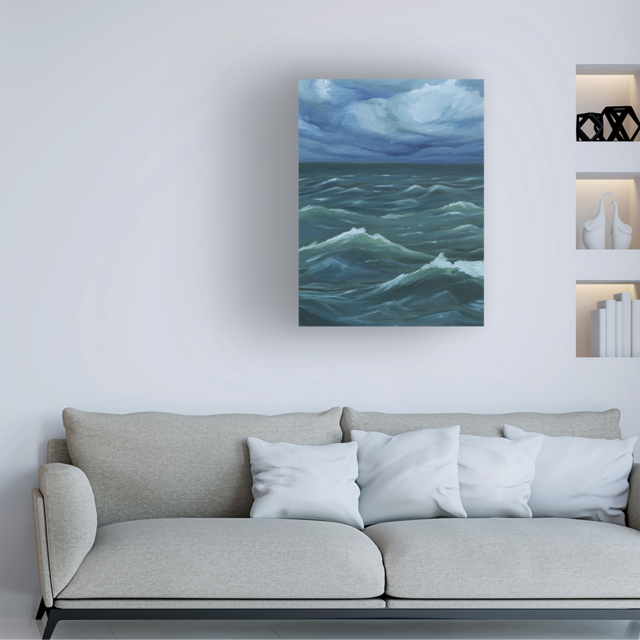 Trademark Fine Art Grace Popp  Luna Sea I Canvas Wall Art