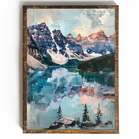 Moraine Lake Banff National Park Canada Travel Wall Art Lake Moraine Art Mountain Poster Nature Art Poster National Park, 8x12 UNFRAMED