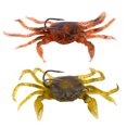 thumbnail image 5 of Anzuelo blando de pesca Irfora 批发 海钓 路 亚 饵 10cm30g 跨境 软 饵 3D 仿生 螃蟹 带钩 远投 防 挂 底 假 饵 Marrón rojo Irfora Anzuelo blando de pesca, 5 of 5