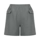 thumbnail image 4 of ICHUANYI Clearance Fashion Women's Summer Casual Waist Elastic Pocket Solid Color Shorts(Gray, XL) ICHUANYI WER2023080909337, 4 of 8