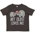 thumbnail image 3 of Inktastic My Aunt Loves Me Niece Nephew Elephant Boys or Girls Toddler T-Shirt, 3 of 5