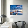thumbnail image 3 of Nawypu -Golden Gate Bridge Wall Art, Modern American Landscape Picture San Francisco Poster Prints, Wooden Framed California Artwork Canvas Wall Decor for Living Room Bedroom, 3 of 4