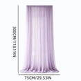 thumbnail image 3 of AUNVITO Clearance Outdoor Sunshade Sheer Curtain 118 x 30 Inches Resist Mosquito Mesh Gauze for Patio Pergola Garden Courtyard Balcony Decor, 3 of 7