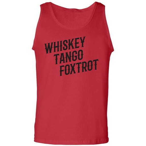 Whiskey Tango Foxtrot Adult Tank Top