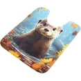 thumbnail image 5 of SKYSONIC Bathroom Rug Toiletry Mat Set, 2 pack Cute Otter Print, Fluffy Plush Absorbent Bath Rugs Carpet with Non Slip Bottom for Bathroom Floor Toilet Tub and Shower,23.6"x15.7"+17.3"x13.4", 5 of 7