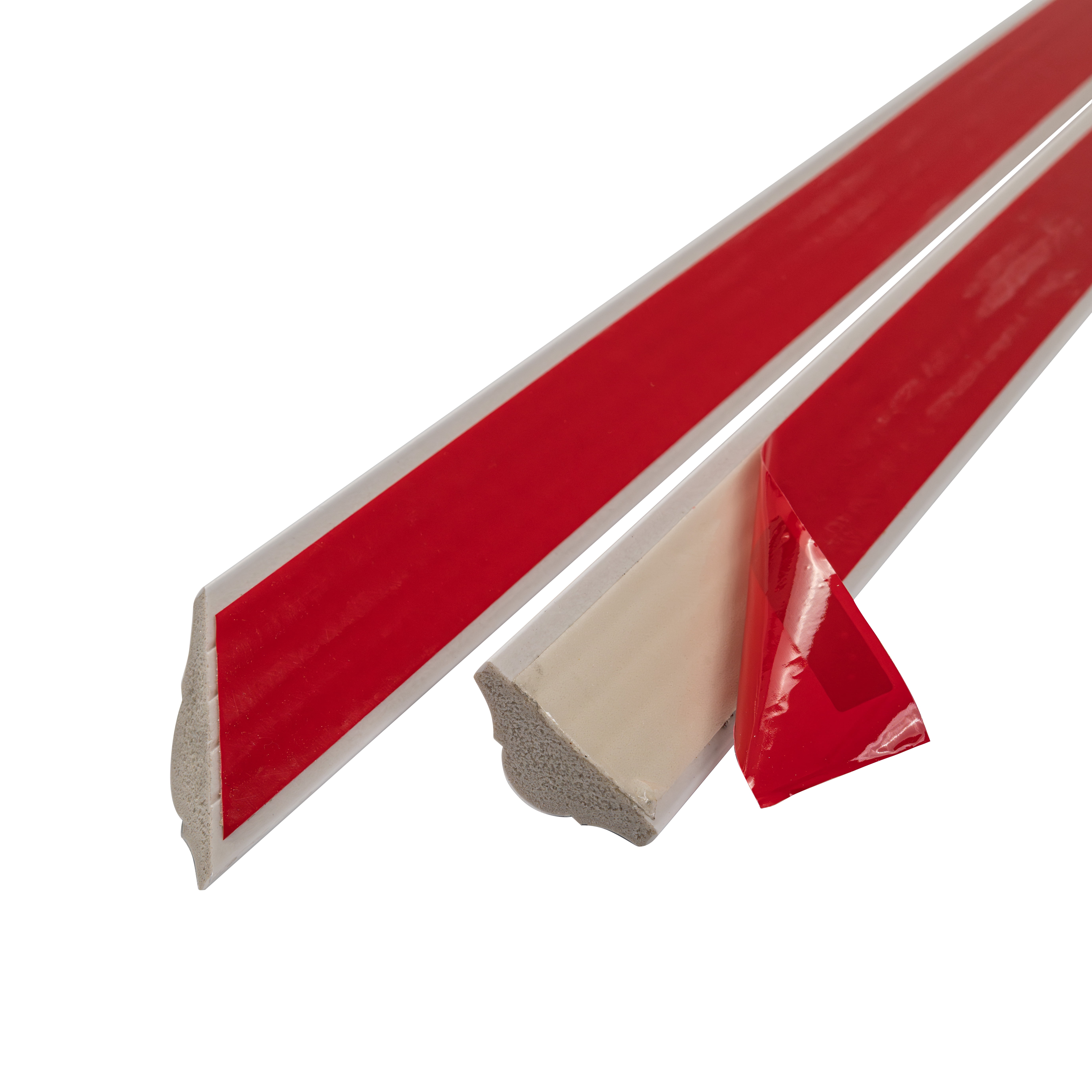 MSI White 54 in. x 24 in. Peel & Stick Wall Molding Panel Kit for DIY Wainscoting (2-Panel Layout, 20 Linear Ft.)