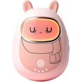 thumbnail image 1 of Calentador de manos de dibujos animados, carga USB, luz nocturna, banco de energía, adorno de escritorio, lindo calentador de manos para mascotas, minicalentador recargable, rosa TUNC Sencillez, 1 of 5