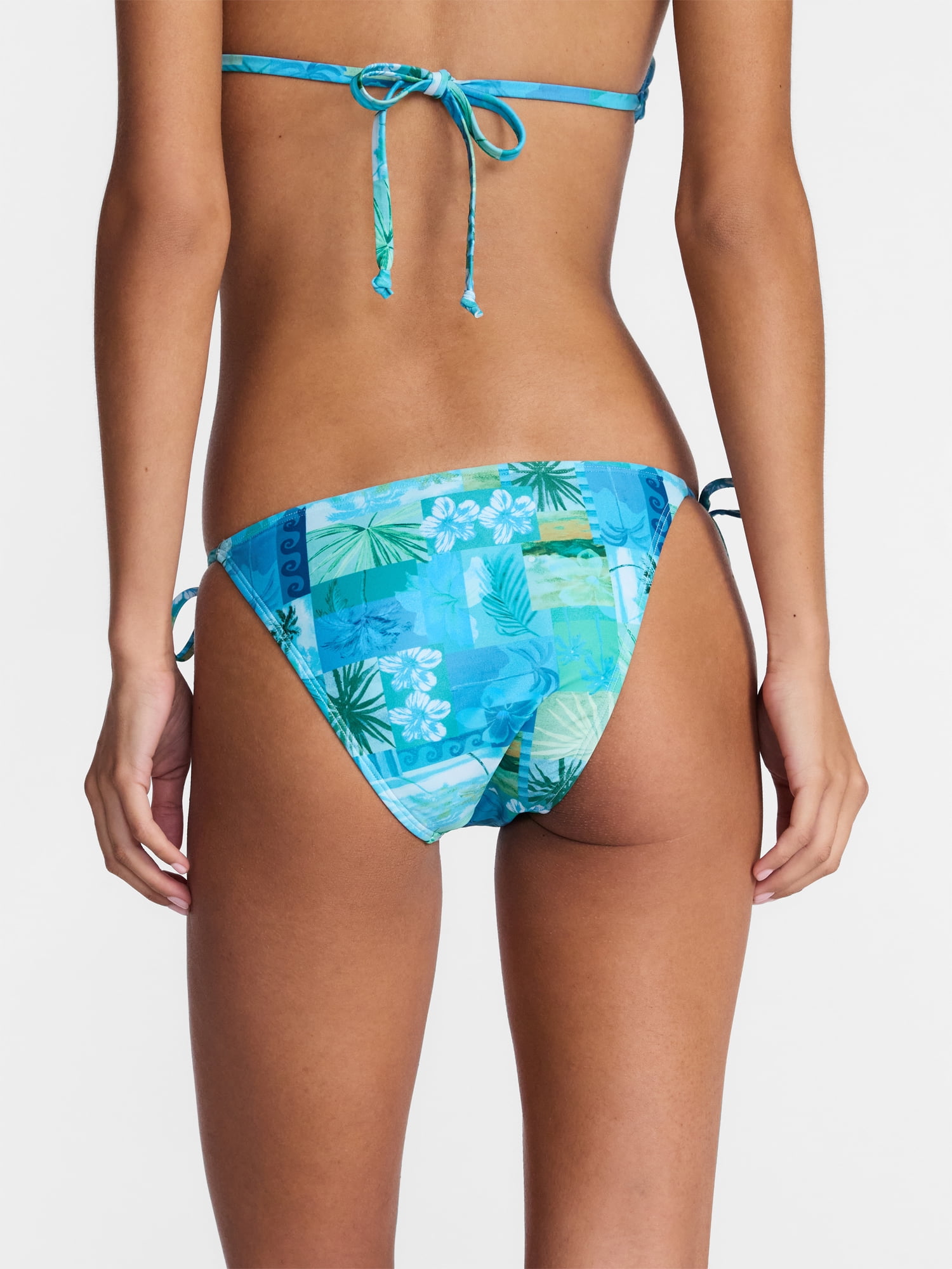 No Boundaries Side Tie Bikini Bottom, Women's XXS-XXL