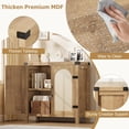 thumbnail image 3 of Eastvita 315-Inch Small Rattan Buffet Cabinet with Key Features (Natural), 3 of 5