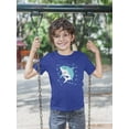 thumbnail image 2 of Grinning Shark Kids Art T-Shirt Toddler -Image by Shutterstock,  3 Toddler, 2 of 4