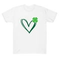 thumbnail image 4 of Xuyuer St. Patrick's Day Women Shamrock Clover Graphic Casual T-Shirt Short Sleeve Fashionable Tee Pullover Tops Shamrock Tee Round Neck T-Shirt Irish Tops, 4 of 5