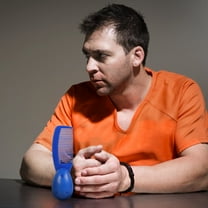 HAKIDZEL Barber Comb Bulb Shaped Handle Blue 3Pcs