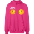 thumbnail image 2 of OXI Hoodie Sweatshirt - You're Pointless, Basic Casual Hoodie for Men's and Women Fleece Hoodie Long Sleeve - Heliconia Large, 2 of 3