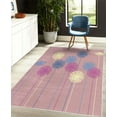 thumbnail image 4 of Dandelion Decorative Rug, Abstract Wildflower Silhouettes Botanical Inspirations Meadow in Summer Season, Quality Carpet for Bedroom Dorm and Living Room, 6 Sizes, Dried Rose, by Ambesonne, 4 of 4