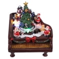 thumbnail image 1 of Advancent Artesanía de resina Decoración navideña LED Música luminosa Casa de nieve Adorno creativo de Navidad Piano a Casa de nieve Regalos Kits de decoración para fiestas Advancent HA018564-00, 1 of 1