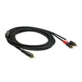thumbnail image 1 of Dual Audio Cable Aluminum Alloy Y Adapter Connector Extension Cor for Mixer, Amplifier, Sound Card, Active Speaker, 1 of 7